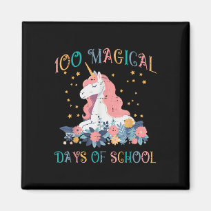 Unicorn 100 Magical Days School 100th Day Toddler Magnet
