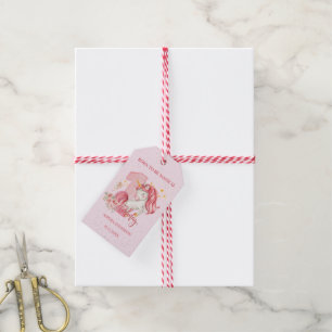 Unicorn 1st Birthday Pink Little Girl Gift Tags