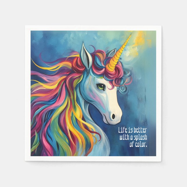 Unicorn 2 napkin (Front)