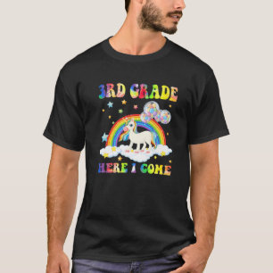 Unicorn 3Rd Grade Here I Come Back To School Stude T-Shirt