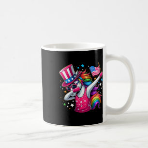 Unicorn 4th Of July Uncle Sam Girls American Flag Coffee Mug