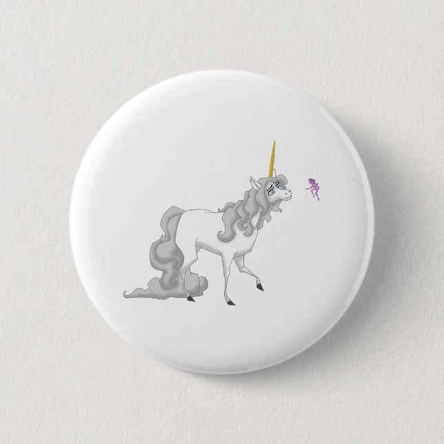Unicorn 6 Cm Round Badge (Front)