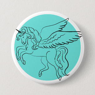 Unicorn 7.5 Cm Round Badge