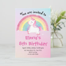 Unicorn 8th Birthday