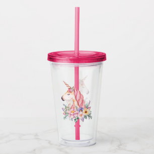 Unicorn Acrylic Tumbler
