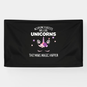 Unicorn Acupuncturist Gift, Acupuncture T-Shirt Banner