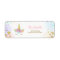 Unicorn Address Label Pink Gold Magical Rainbow