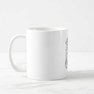 Unicorn Adventure Horn Activated Cute Pastel Graph Coffee Mug
