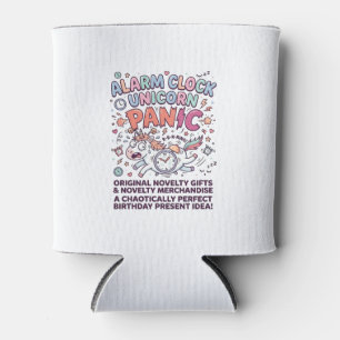 Unicorn Alarm Clock Unicorn Panic Bold Typography  Can Cooler