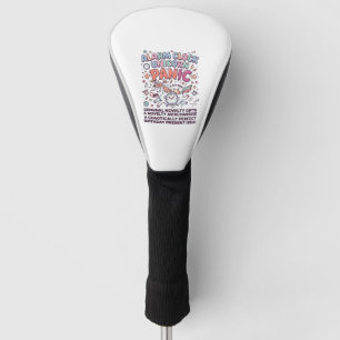 Unicorn Alarm Clock Unicorn Panic Bold Typography  Golf Head Cover
