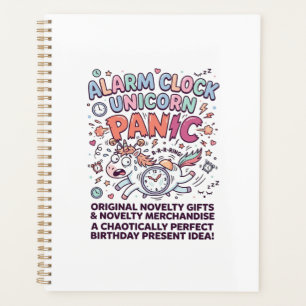 Unicorn Alarm Clock Unicorn Panic Bold Typography Planner