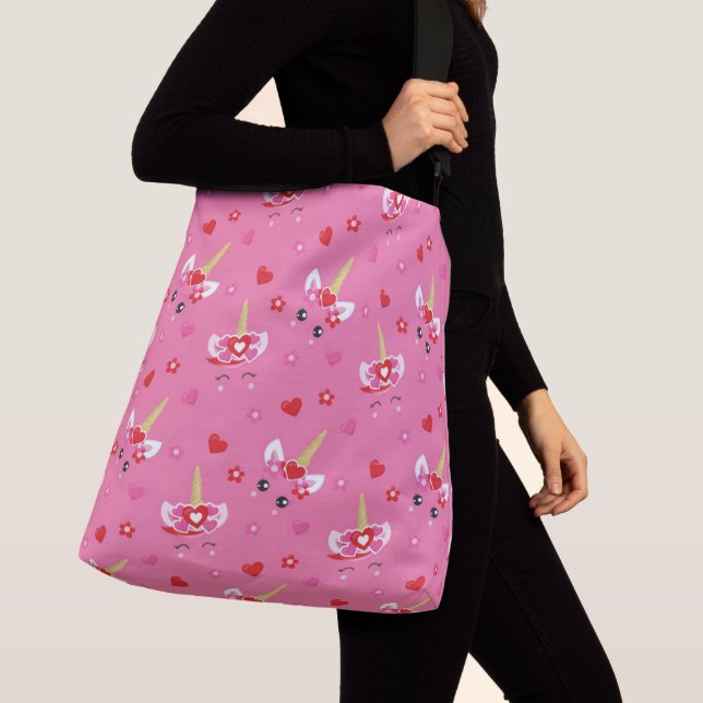 Unicorn All-Over-Print Tote Bag, Large (Close Up)