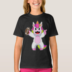Unicorn American Football Sports T-Shirt