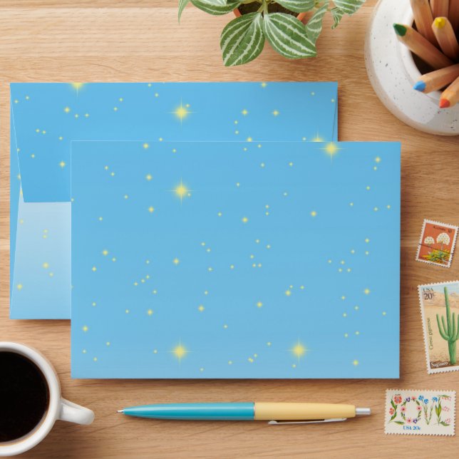 Unicorn and Fairy Magic Birthday Party Envelope (Desk)