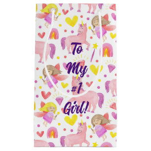 Unicorn and Fairy Patterned Small Gift Bag