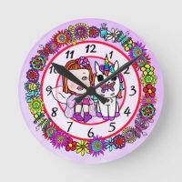 Unicorn and Fairy Whimsical Folk Art Girl's