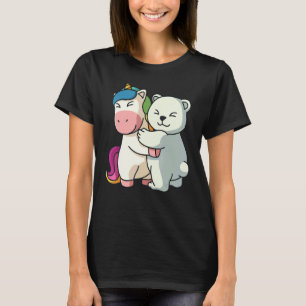 Unicorn And Polar Bear Cute Icebear For Women Anim T-Shirt