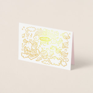 Unicorn and Pony Birthday Card