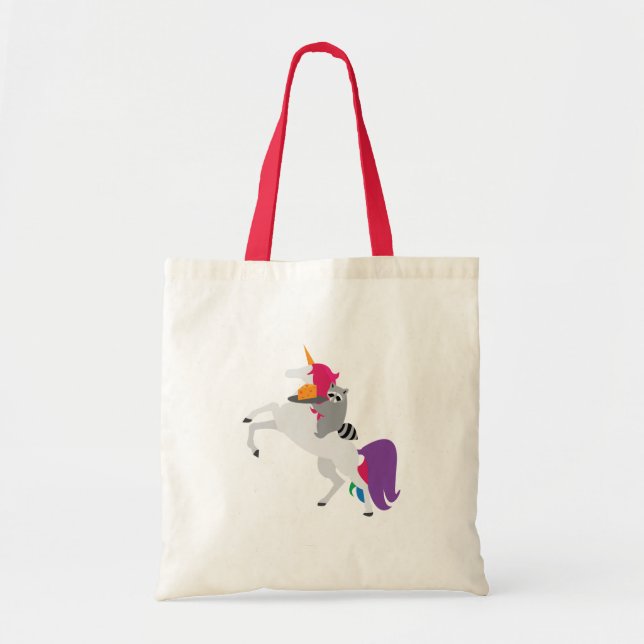 Unicorn and Racoon Tote Bag (Front)