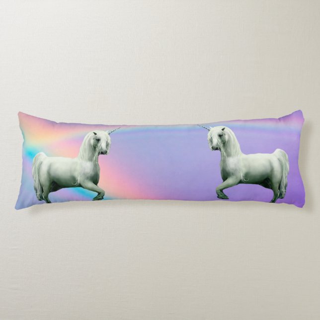 Unicorn and Rainbow Body Cushion (Front)