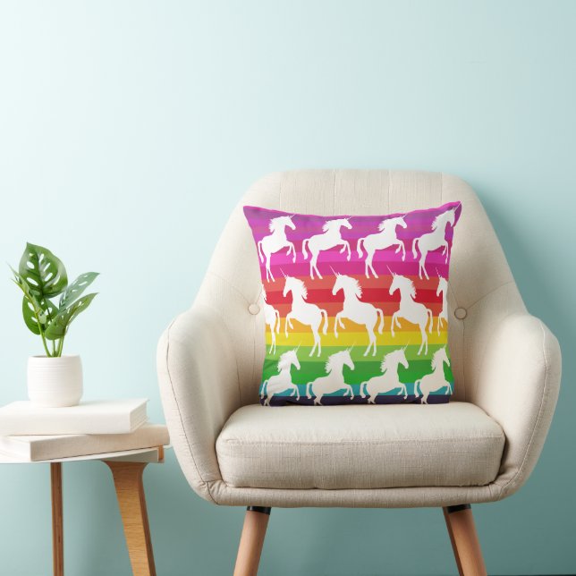 Unicorn and Rainbow Cushion (Chair)