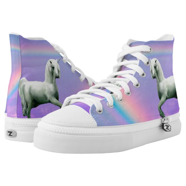 Unicorn and Rainbow High Tops (Pair)