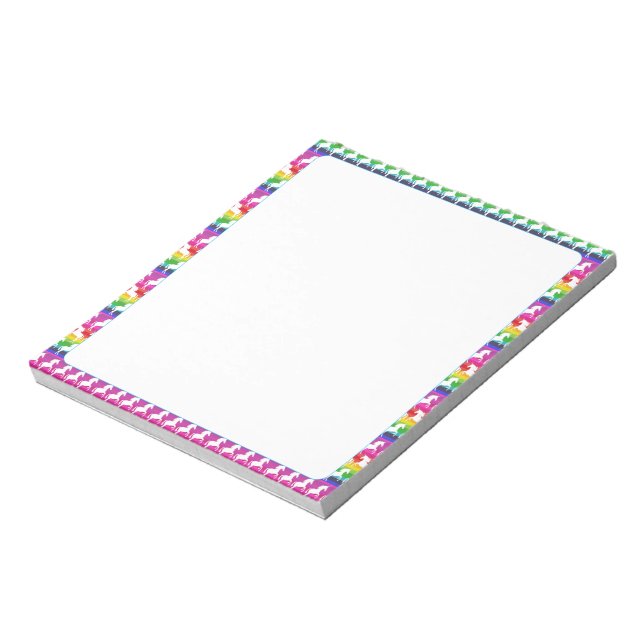 Unicorn and Rainbow Notepad (Rotated)