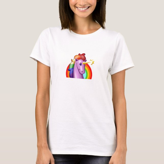 Unicorn and Rainbow T-Shirt (Front)