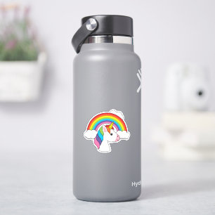 Unicorn and Rainbow with Clouds Kawaii