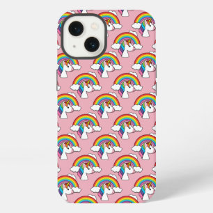 Unicorn and Rainbow with Clouds Kawaii iPhone 13 Case