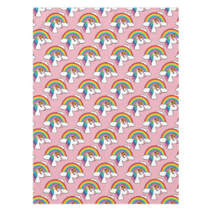 Unicorn and Rainbow with Clouds Kawaii Tablecloth