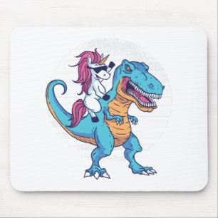 Unicorn and T-Rex Mouse Mat