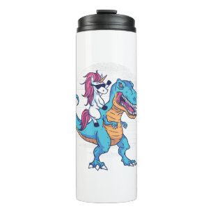 Unicorn and T-Rex Thermal Tumbler