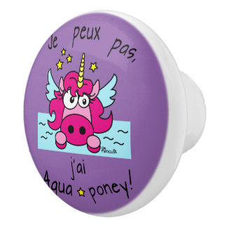 "Unicorn, Aquaponey" door button Ceramic Knob