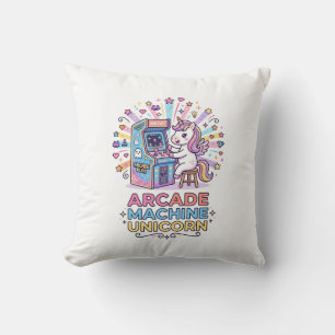 Unicorn Arcade Machine Unicorn Print Ready POD Art Cushion