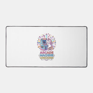 Unicorn Arcade Machine Unicorn Print Ready POD Art Desk Mat