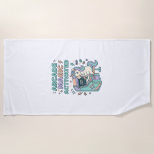 Unicorn Arcade Magic Activated Trendy Product Grap Beach Towel