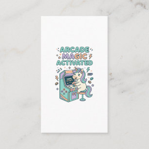 Unicorn Arcade Magic Activated Trendy Product Grap Business Card
