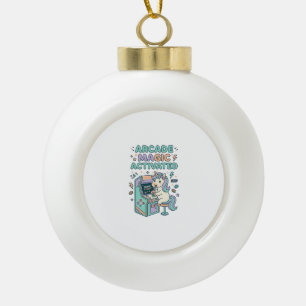 Unicorn Arcade Magic Activated Trendy Product Grap Ceramic Ball Christmas Ornament