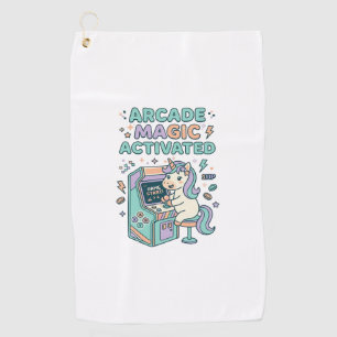 Unicorn Arcade Magic Activated Trendy Product Grap Golf Towel