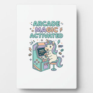 Unicorn Arcade Magic Activated Trendy Product Grap Plaque