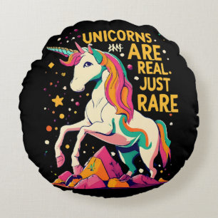 Unicorn are real just rare round cushion