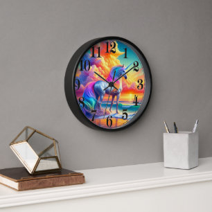 Unicorn Art Clock