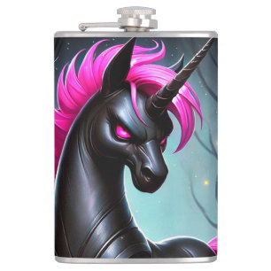 Unicorn Art Hip Flask