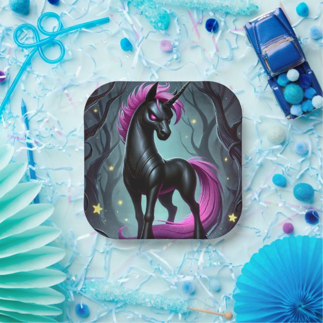 Unicorn Art Paper Plate (Party)