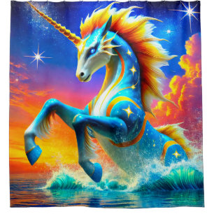Unicorn Art Shower Curtain