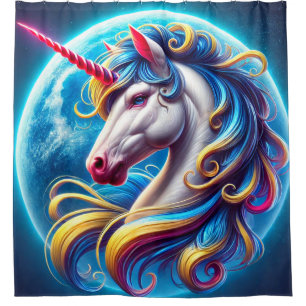 Unicorn Art Shower Curtain