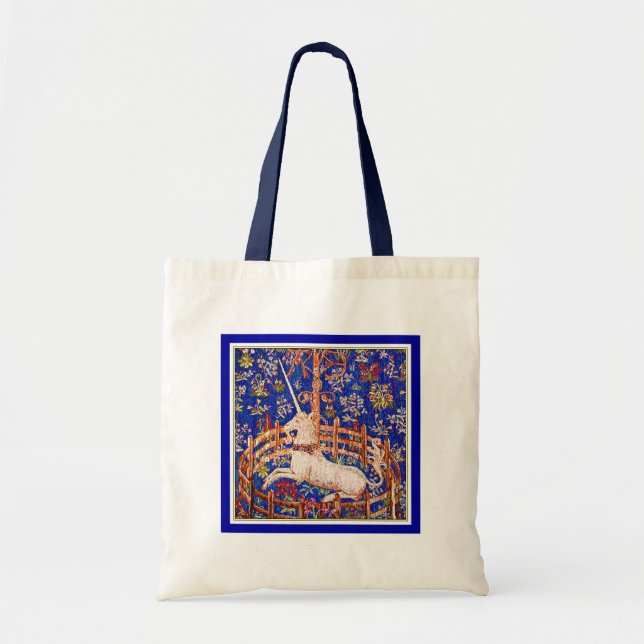 Unicorn Art - "The Unicorn in Captivity" Tote Bag (Front)