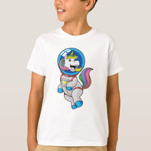 Unicorn as Astronaut in Space T-Shirt