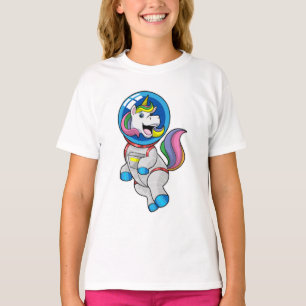 Unicorn as Astronaut in Space T-Shirt